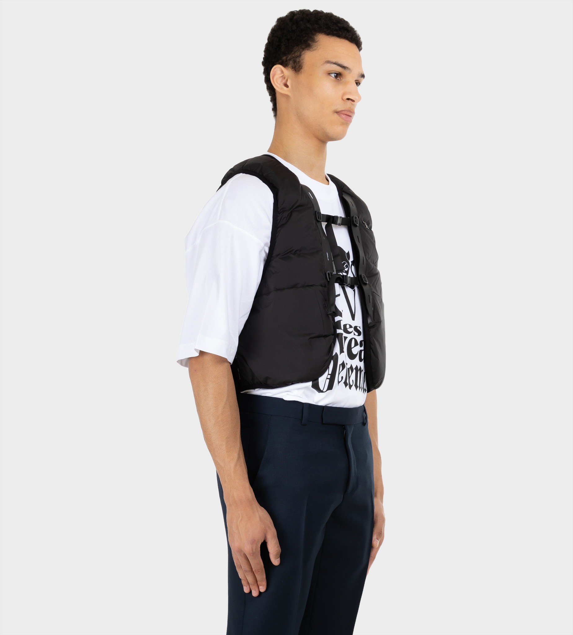doorgaan met dood gaan beest DAILY PAPER Myles Vest Black - Onlinekleding