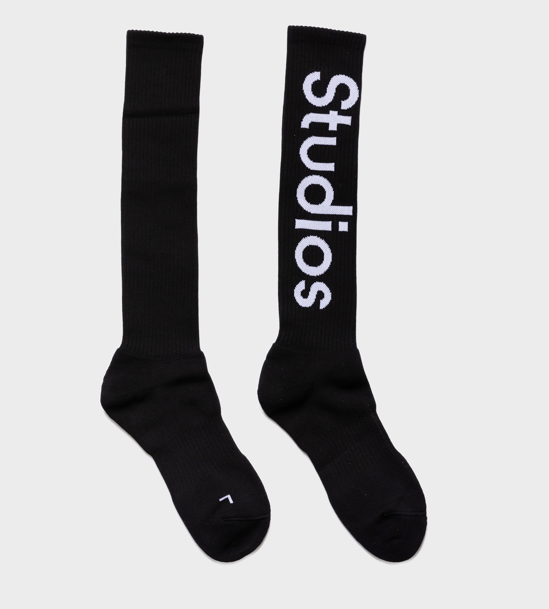 ACNE STUDIOS Logo-jacquard Socks Black