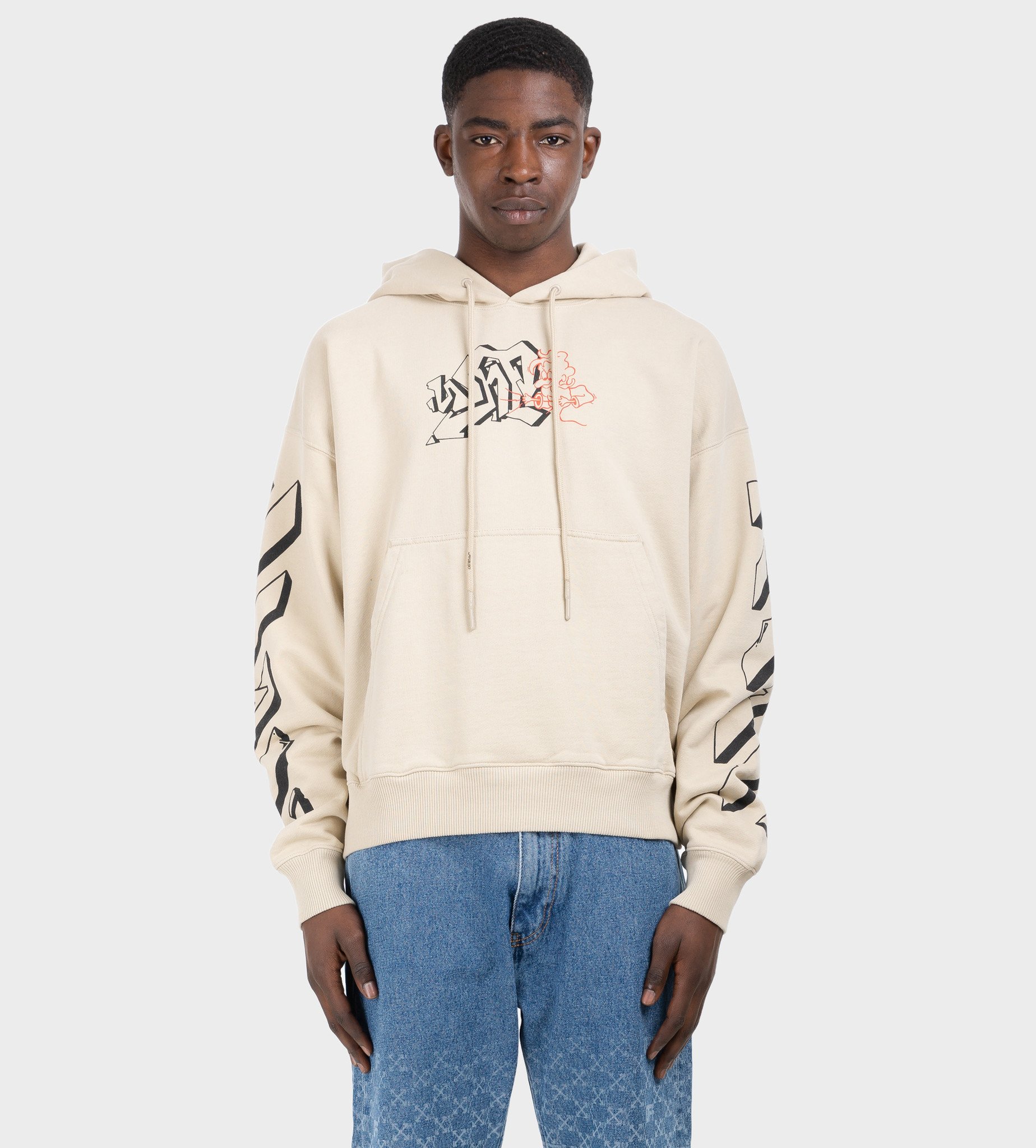 OFF-WHITE Graffiti Arrows Logo Hoodie 