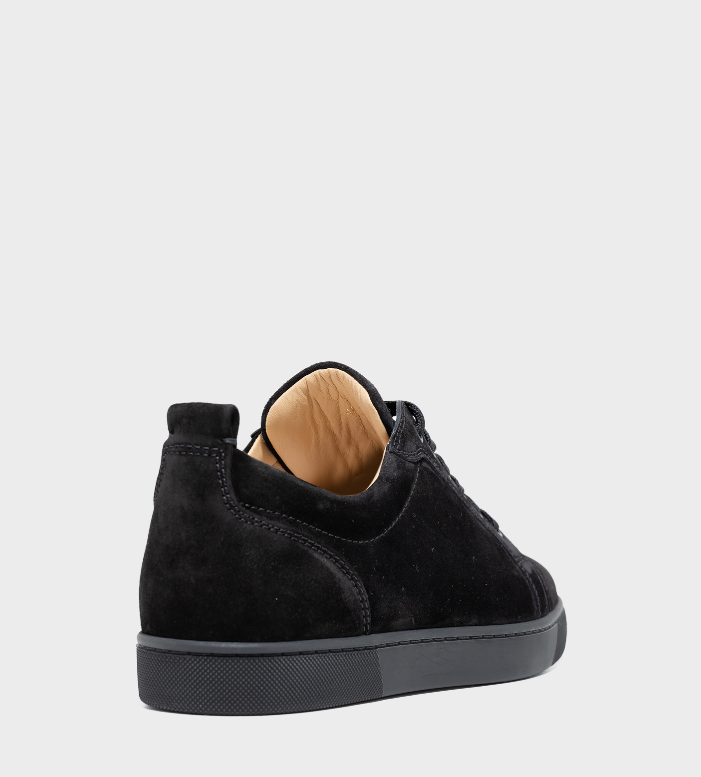 CHRISTIAN LOUBOUTIN Louis Junior Orlato Black Suede - Onlinekleding