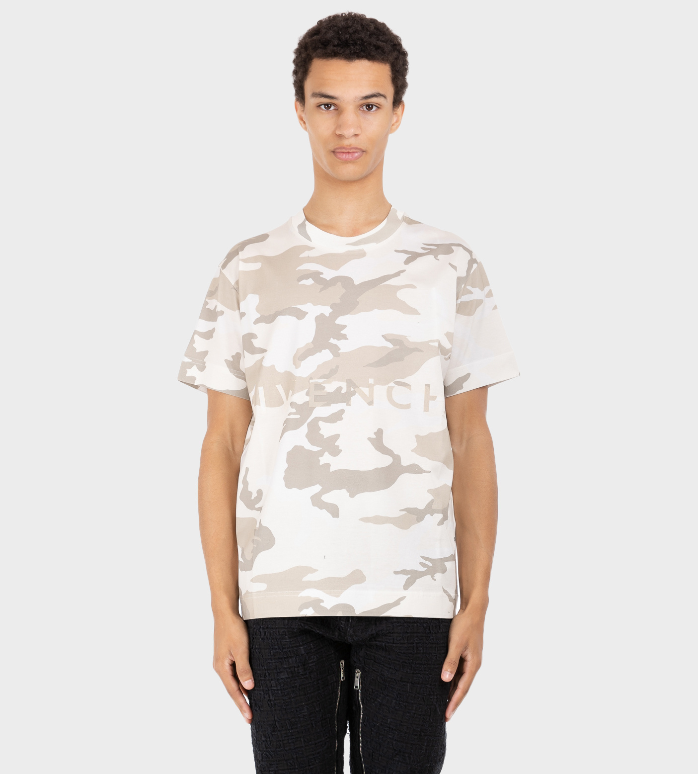 GIVENCHY 4G Camo Jersey Light Beige