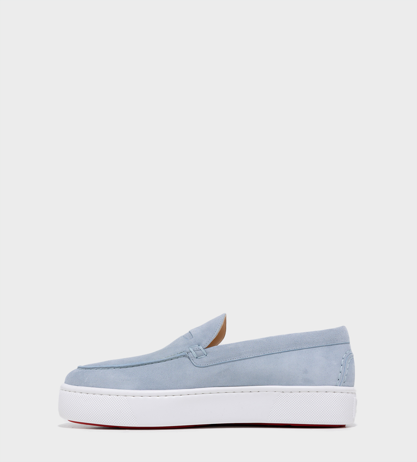 CHRISTIAN LOUBOUTIN Paqueboat Loafers Zinc