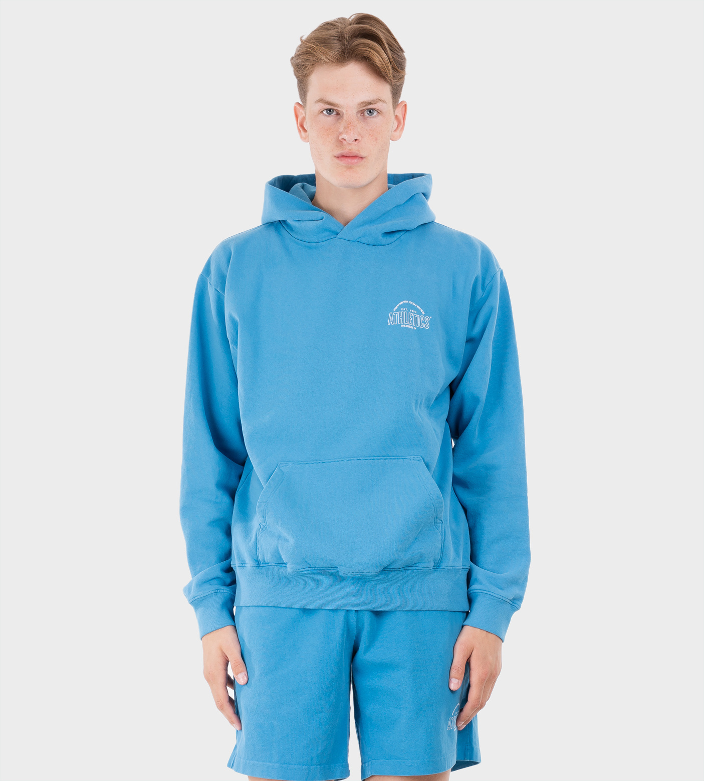 Athletics Hoodie Ocean White | HO482OC3 | FOUR Amsterdam - FOUR Amsterdam