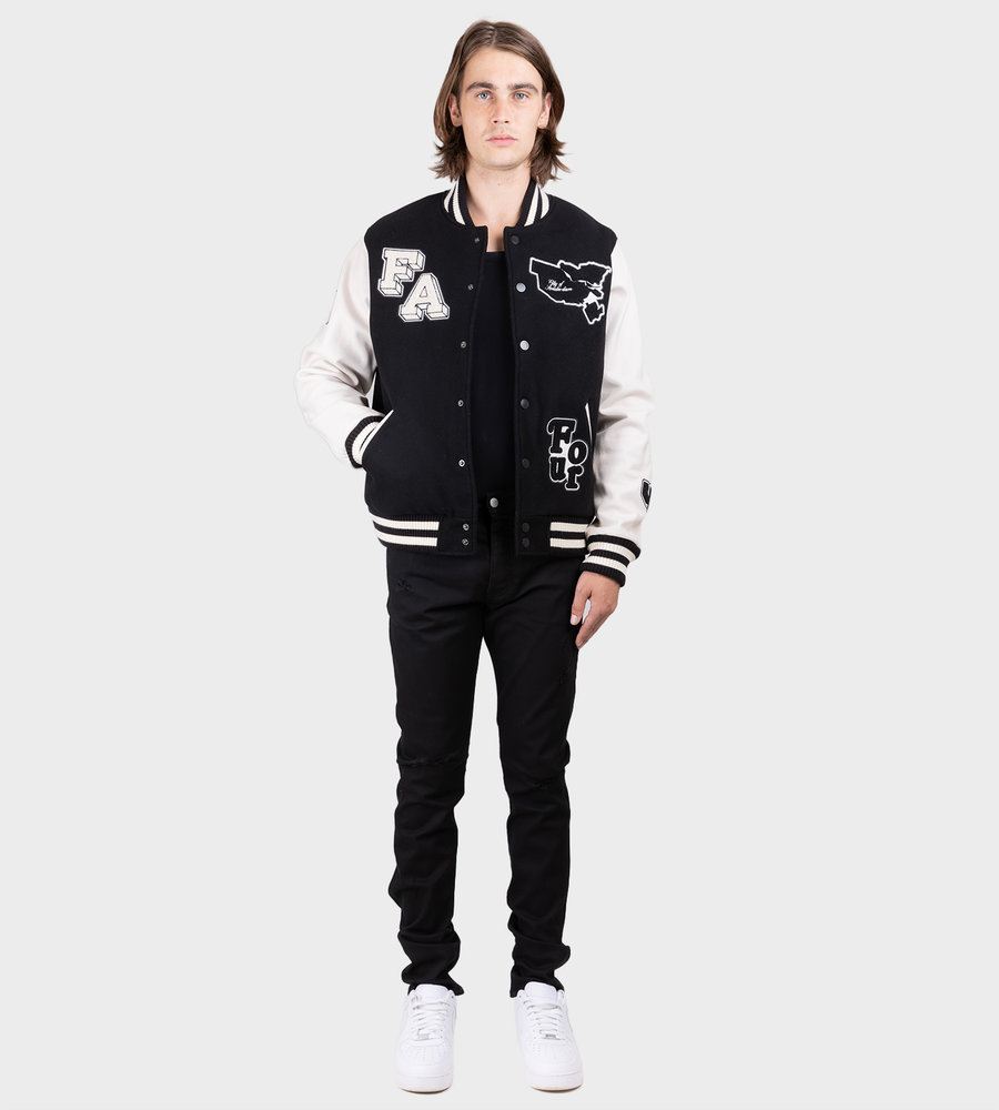 FOUR Varsity Jacket Black | 210000073506 | FOUR Amsterdam - FOUR Amsterdam