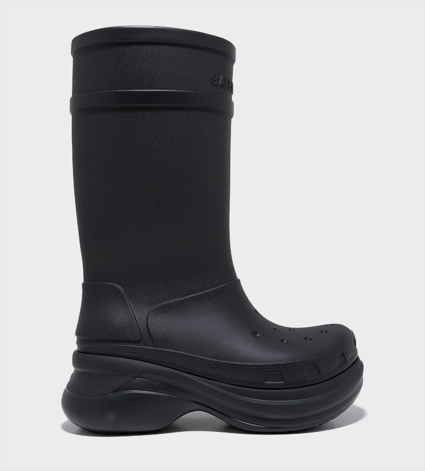 BALENCIAGA x Crocs Platform Boots Black