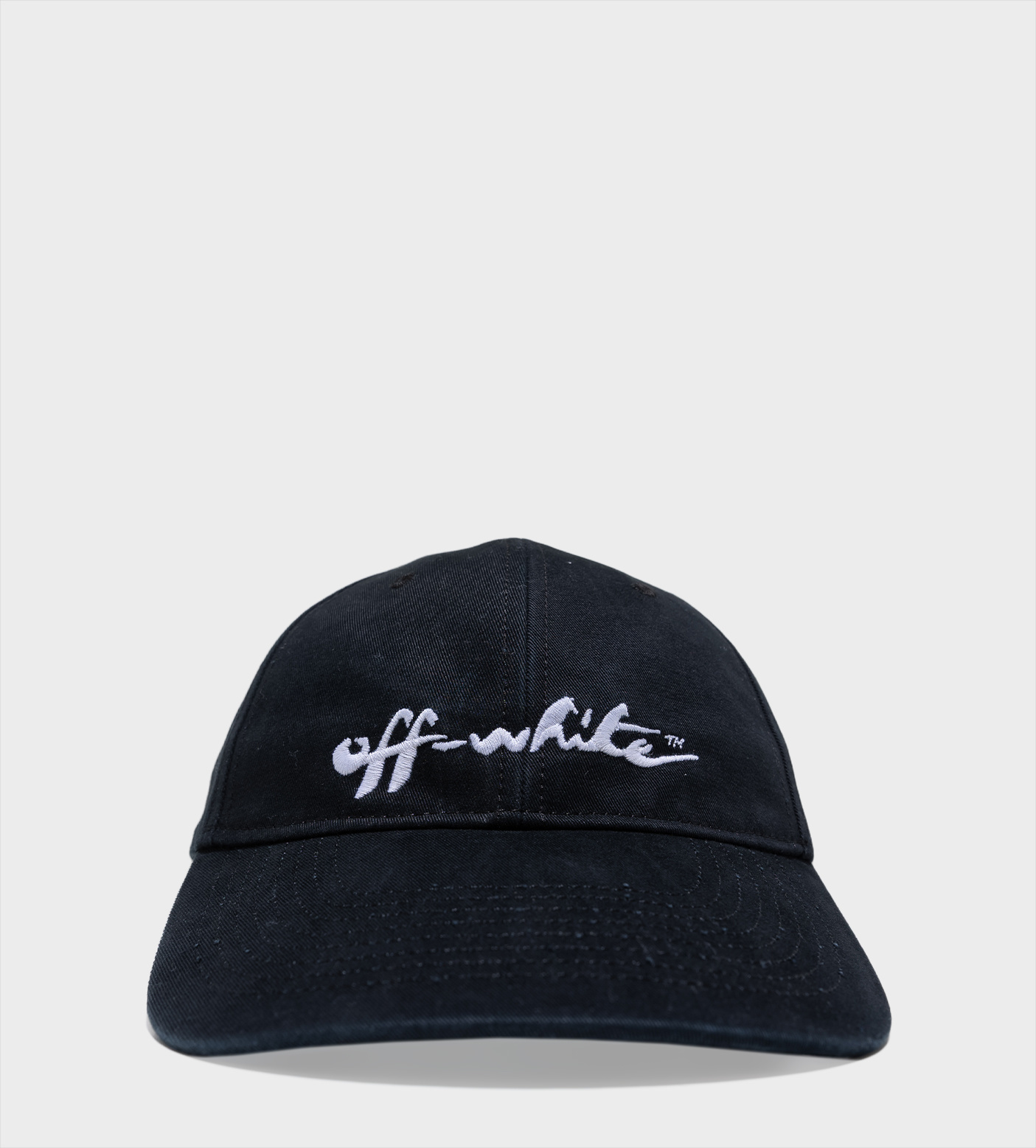 OFF-WHITE Logo-embroidered Baseball Cap Black