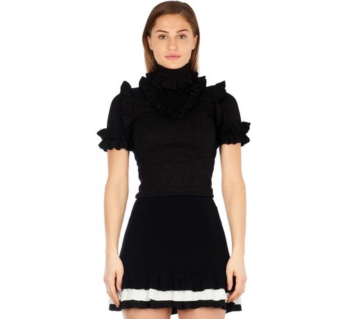 Reinders Monique Ruffle Lurex True Black