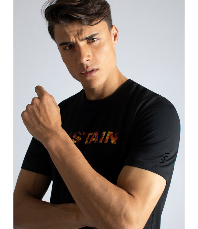 Sustain Flame Logo Regular Shirt Black