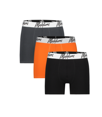 Malelions Boxer 3 Pack Antra / Orange