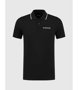 2Legare Polo Shirt Black/White