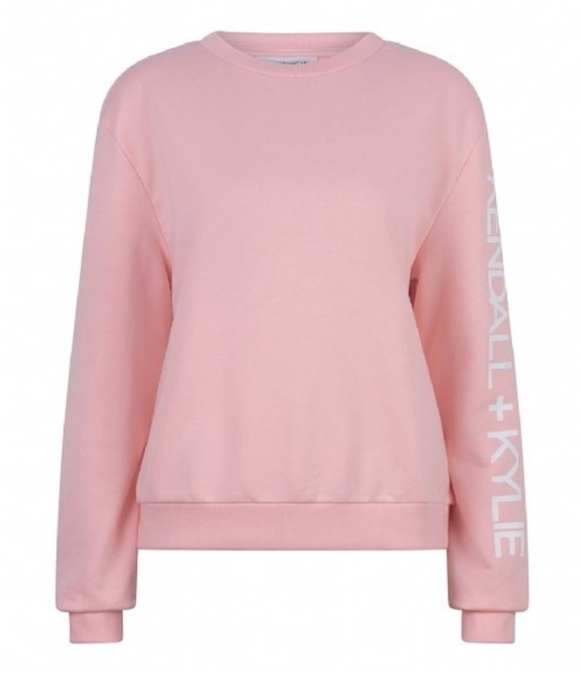 Kendall + Kylie College Sweatshirt Light Pink