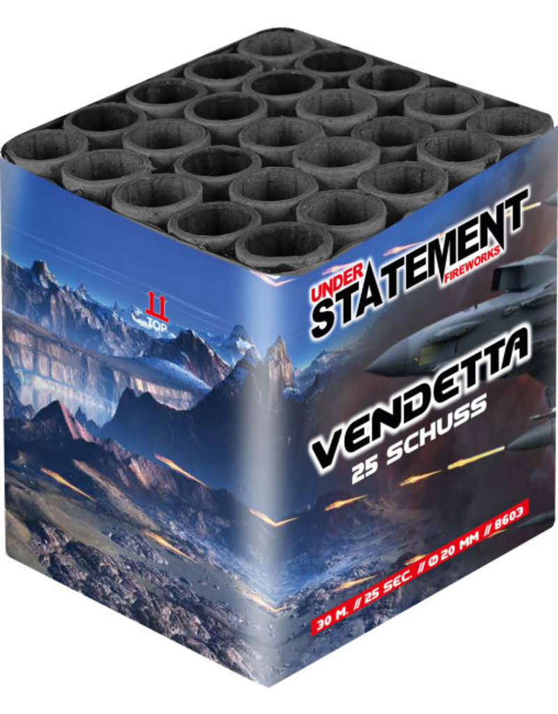 Weco Feuerwerk Vendetta Understatement, 25-Schuss Batterie