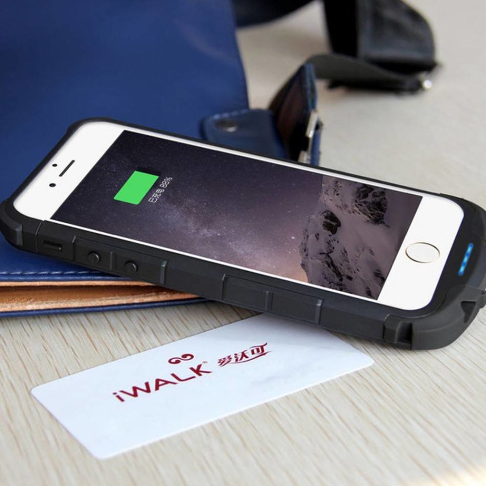 iWalk iWalk Chameleon Immortal iPhone 6(s) 2400mAh - zwart iWalk iWalk Chameleon Immortal iPhone 6(s) 2400mAh - zwart