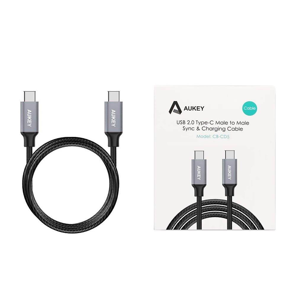 Aukey Aukey CB-CD5 USB-C Kabel 1 Meter Aukey Aukey CB-CD5 USB-C Kabel 1 Meter