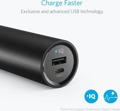 Anker Anker PowerCore Powerbank 5.000 mAh Zwart Anker Anker PowerCore Powerbank 5.000 mAh Zwart
