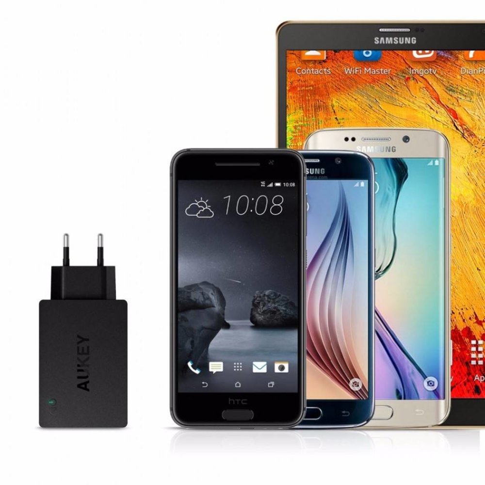 Aukey Aukey PA-T14 3-poort USB Multi Lader Aukey Aukey PA-T14 3-poort USB Multi Lader