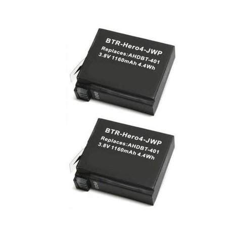 GoPro Batterij Hero 4 accu 1.160 mAh GoPro Batterij Hero 4 accu 1.160 mAh