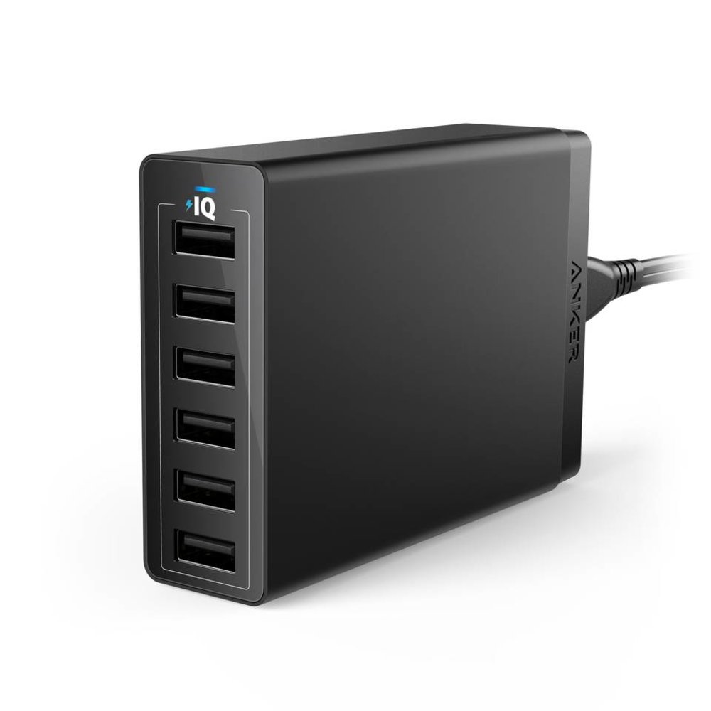 Anker Anker PowerPort 6-Poort USB Multi Lader Anker Anker PowerPort 6-Poort USB Multi Lader