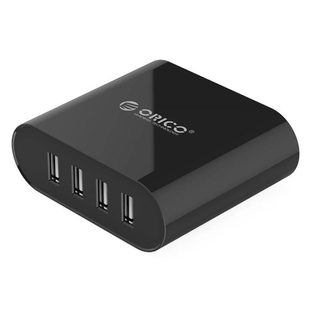 Movadi Movadi CB-4U 4-poort USB Multi Lader Zwart