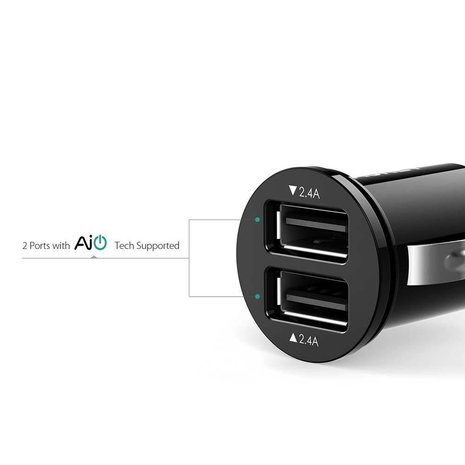 Aukey Aukey CC-S1 2-Poort Autolader Aukey Aukey CC-S1 2-Poort Autolader