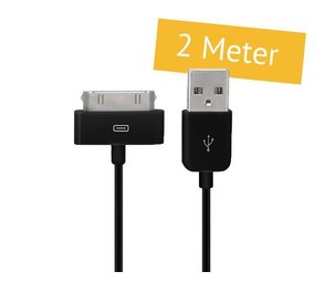 30-pin Dock USB kabel 2 Meter Zwart 30-pin Dock USB kabel 2 Meter Zwart