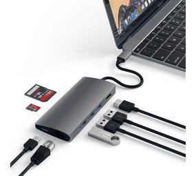 Satechi Satechi Type-C Adapter 4K Ethernet V2 Space Grey Satechi Satechi Type-C Adapter 4K Ethernet V2 Space Grey