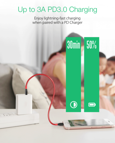 BlitzWolf Blitzwolf USB-C PD Lightning Kabel BW-CL1