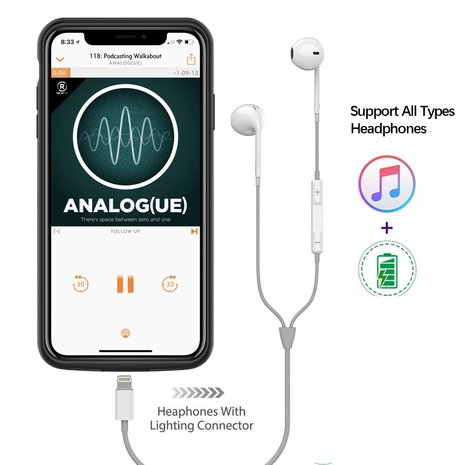 Movadi Movadi battery case 4000 mAh iPhone X/XS