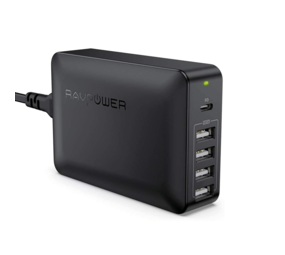 RAVPower RAVPower USB-C PD 5-Port lader RAVPower RAVPower USB-C PD 5-Port lader