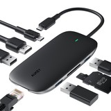 Aukey Aukey 8 in 1 USB-C Hub - met Ethernet Aukey Aukey 8 in 1 USB-C Hub - met Ethernet