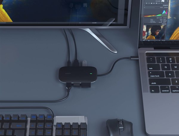 Aukey Aukey Unity Series 8-in-1 USB C Hub with Ethernet port - CBC71 Aukey Aukey Unity Series 8-in-1 USB C Hub with Ethernet port - CBC71