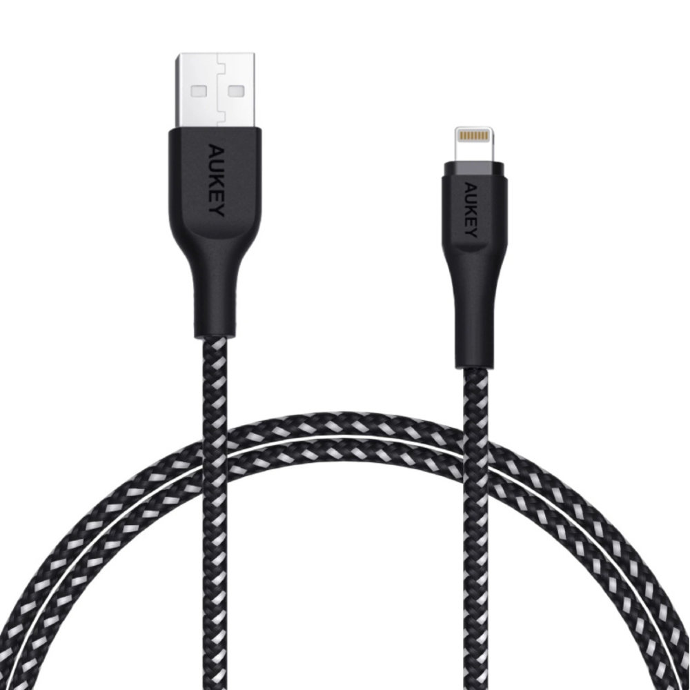 Aukey Aukey USB-A naar Lightning Kabel - 1,2 meter - Zwart Aukey Aukey USB-A naar Lightning Kabel - 1,2 meter - Zwart