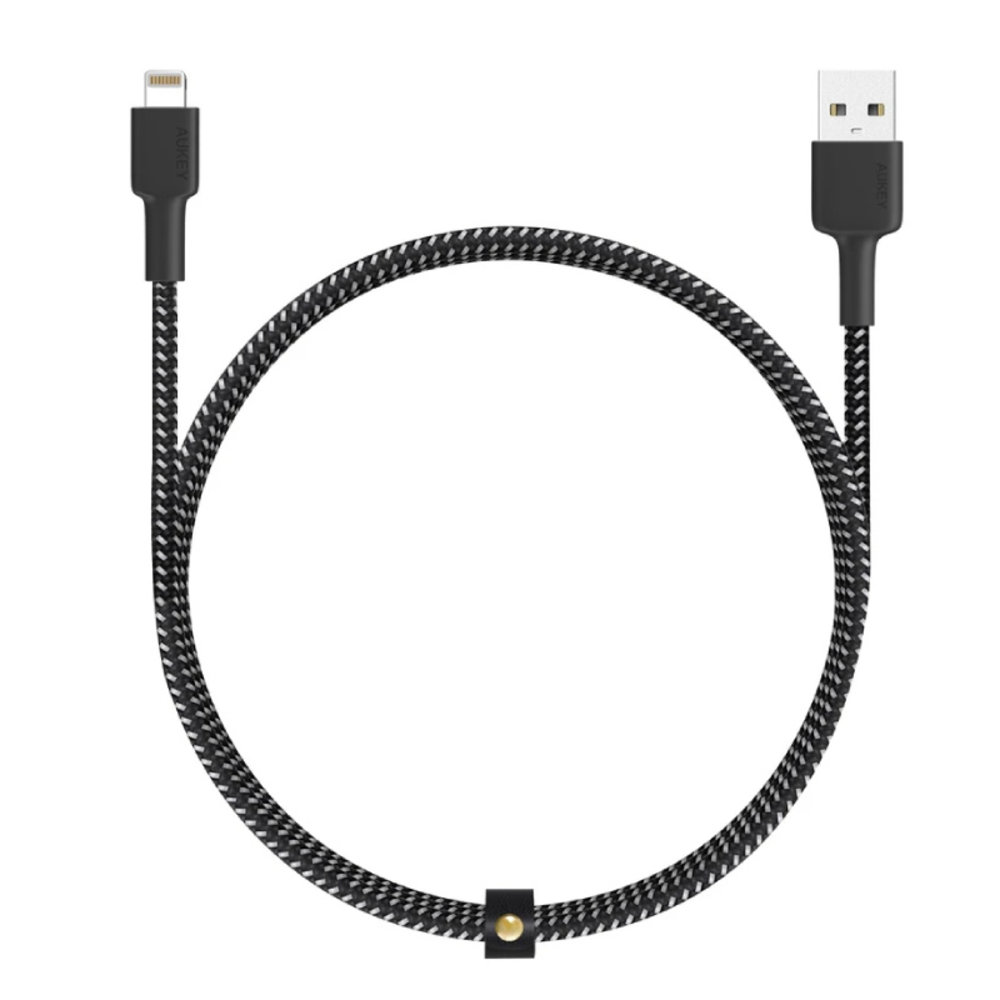 Aukey Aukey USB-A naar Lightning Kabel - 1,2 meter - Zwart Aukey Aukey USB-A naar Lightning Kabel - 1,2 meter - Zwart