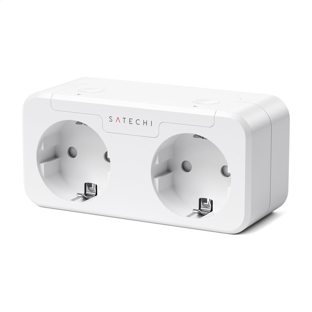 Satechi Satechi Homekit Slim Dubbel Stopcontact Satechi Satechi Homekit Slim Dubbel Stopcontact