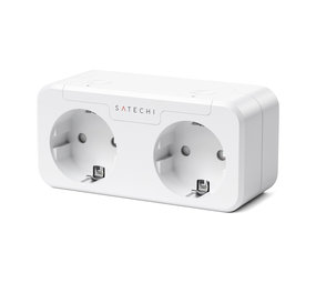 Satechi Satechi Homekit Slim Dubbel Stopcontact Satechi Satechi Homekit Slim Dubbel Stopcontact