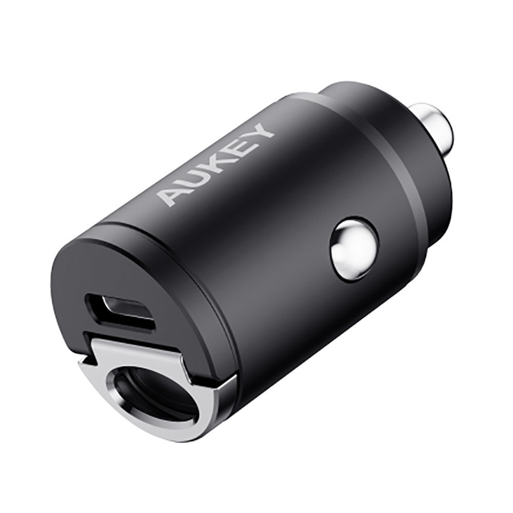 Aukey Aukey CC-A2 USB-C PD Autolader 20W Zwart