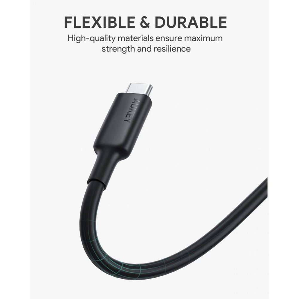 Aukey Aukey CB-CD23 USB-C Kabel 1 Meter 100W Aukey Aukey CB-CD23 USB-C Kabel 1 Meter 100W