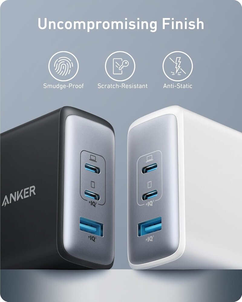 Anker Anker 736 Nano 100W lader - 3 poorts USB-C Anker Anker 736 Nano 100W lader - 3 poorts USB-C
