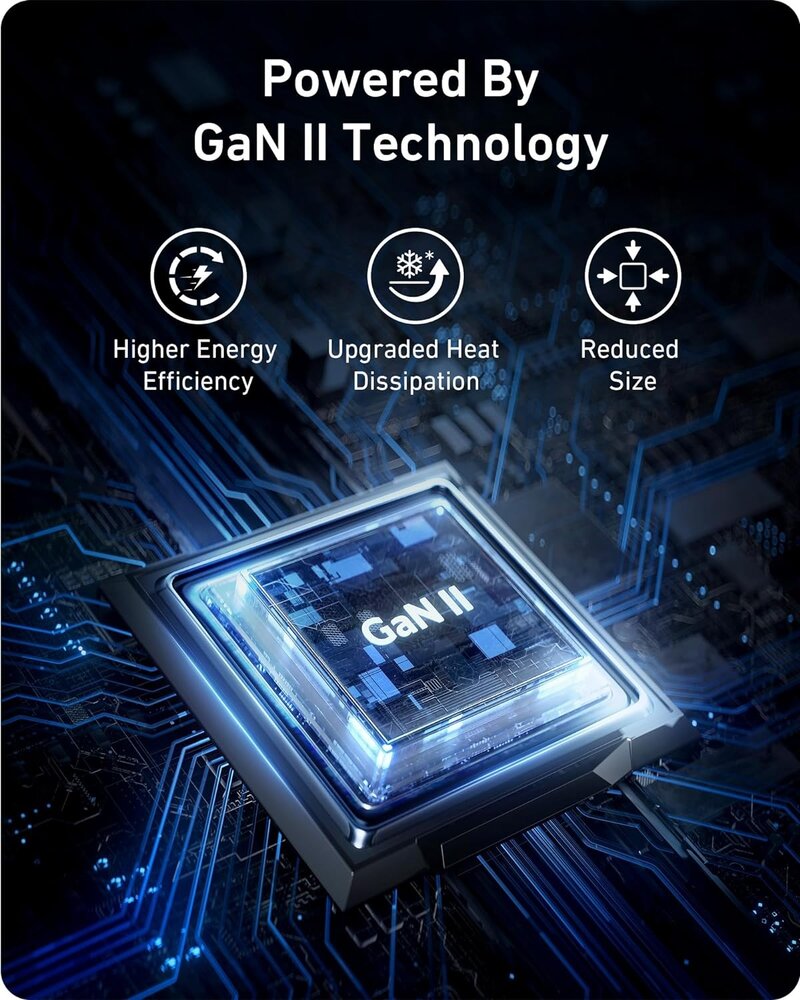 Anker Anker 736 Nano 100W lader - 3 poorts USB-C Anker Anker 736 Nano 100W lader - 3 poorts USB-C