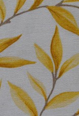 Olive Leaves Yellow  Dekorationsstoff extra Breit