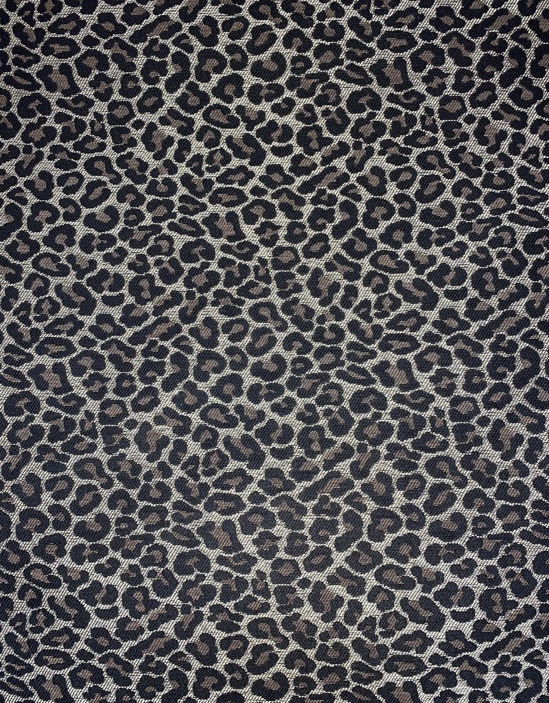 Pantherdruck  bruin Gobelinstoff