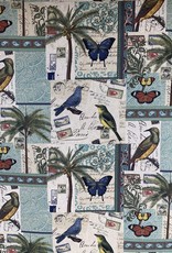 Chess Blau Dekorationsstoff