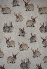 Bunnies Decoratiestof Linnenlook