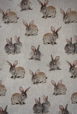 Bunnies Dekorationsstoff Leinen-Optik