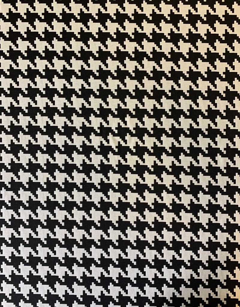 Pied de Poule Jacquardstof Zwart & Wit