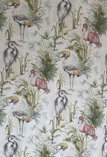 Wasservögel auf 100% Leinen