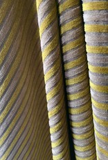 Gobelin Chenille gestreept geel/linnen