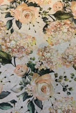 Wachstuch 010 Hortensien und Rozen