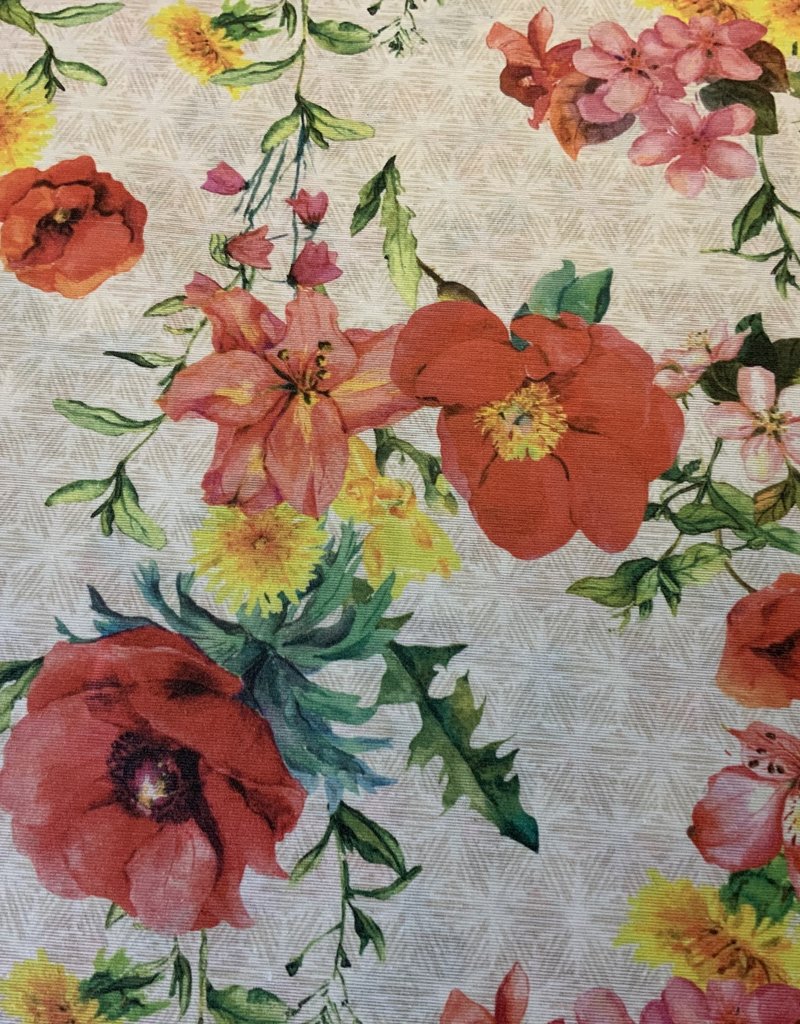 Waxdoek 050 Klaproos