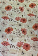 Waxdoek 120 papaver
